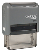 P08 - ClassiX Self-Inking Message Stamp<br>5/8" x 1-7/8"  