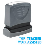 35170<br>'THIS WORK TEACHER ASSISTED'<br>1/2" x 1-5/8"