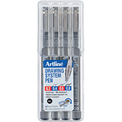 Drawing System Pens 4PK<br>0.2mm, 0.4mm, 0.6mm, 0.8mm<br>EK-230