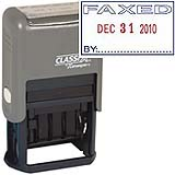 FAXED Dater 1" x 1-1/2"<br>Plastic Self-Inking 