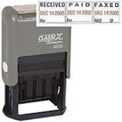 REC'D/PAID/FAX'D Dater<br>1" x 1-1/2"<br>Plastic Self-Inking
