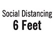 7043 - 7043
Social Distancing 6 Feet
1/2" x 1-5/8"