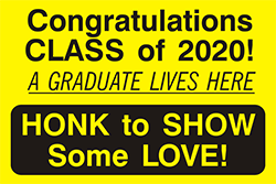 79006<br>Congratulations CLASS of 2020!<br>12" x 18"