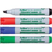 Eco-Green 2-5mm Chisel<br>Permanent Markers<br>Sold by the Dozen
