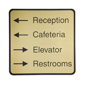 G70 - G70 - Designer Wall & Door Sign - (BLACK) Frame<br>8" x 8"