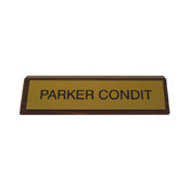 K80 - K80 - Plastic Nameplate Mounted on Wood<br>2" x 8"