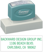 N24 - Xtra-Large Business Address Stamp<br>1-3/16" x 3-1/8" 