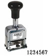 40242 - Number Stamp Size: 1 / 7-Band
Metal Self-Inking Automatic 