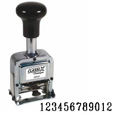 Number Stamp Size:1/12-Band<br>Metal Self-Inking Automatic